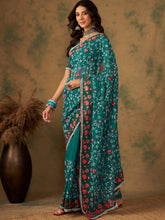 Womens Fashion Ethnic Green Color Sarees-MLSHWSA1207GRN0ONE